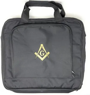 USL Masonic Embroidered Square & Compass Masonic Apron Case with Handle & Strap