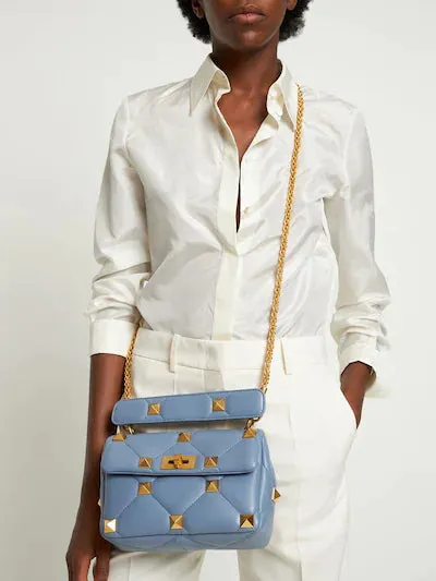 Valentino Garavani Stud Leather Shoulder Bag