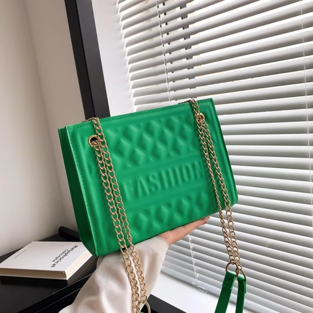 Vintage Casual Pressed Grids Crossbody Shoulder Bag Stylish and Versatile for Fashion Forward Individuals