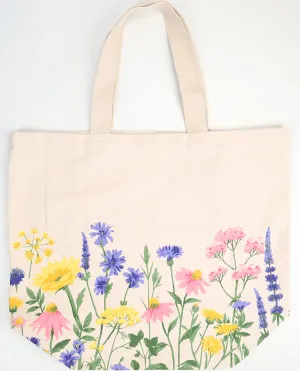 Wildflower Oasis Canvas Tote Bag