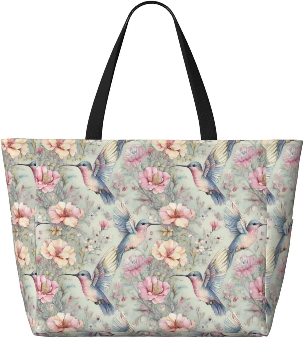 Women Large Beach Bag Travel Weekender Foldable Tote Bag for Pool Beach Vacation Gym