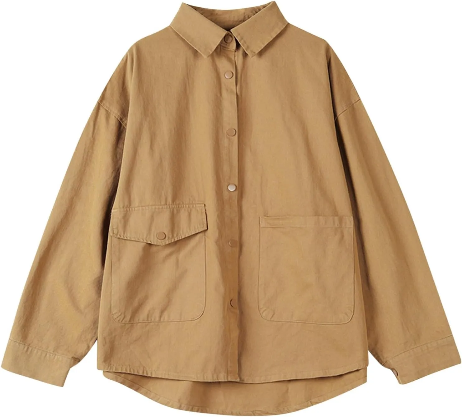 Women's 2024 Cotton Linen V Neck Button Down Shirts Long/Roll Up Sleeve Casual Collared Work Blouse Top with Pockets