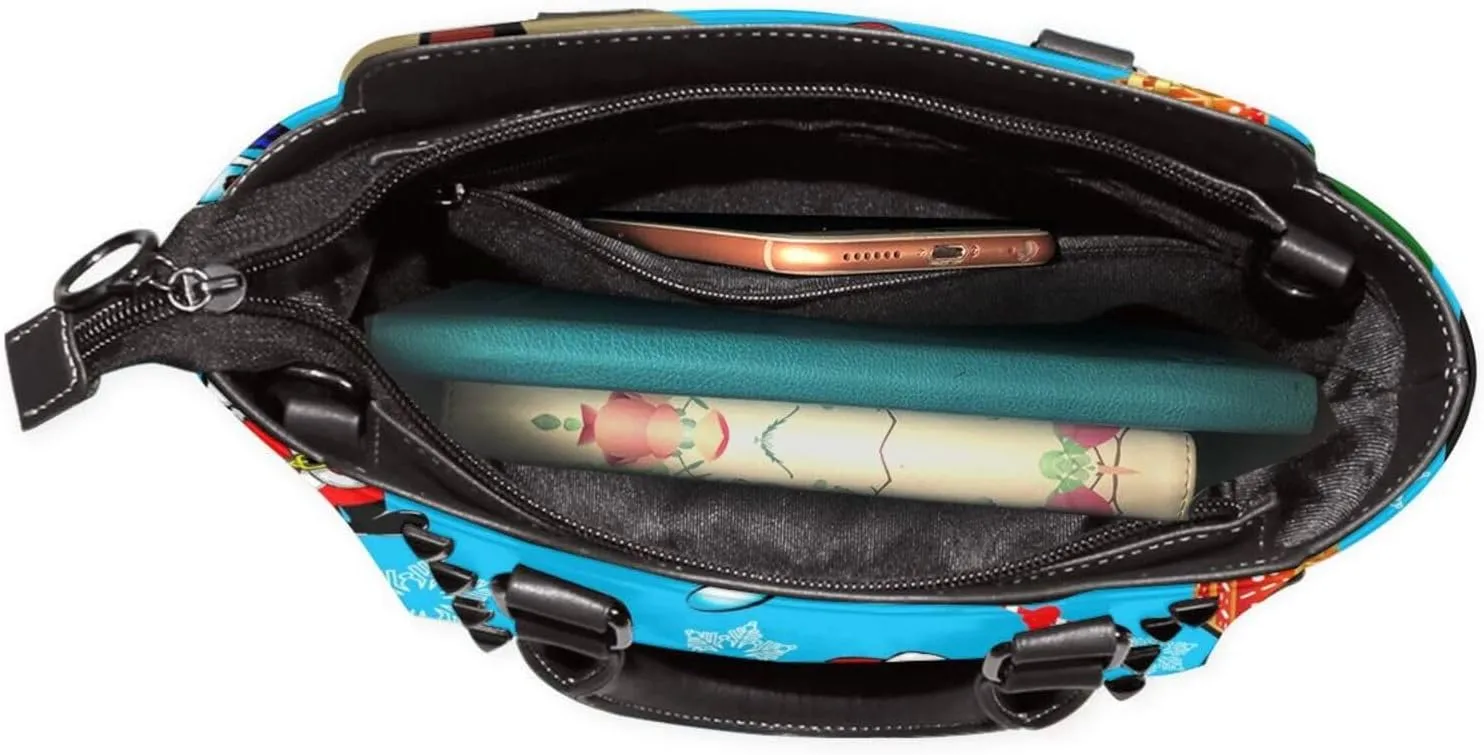 Women's Fashion Travel Shoulder Bag, Studded Handbags Purse for Women, PU Leather Shoulder Bag for Travel Shopping