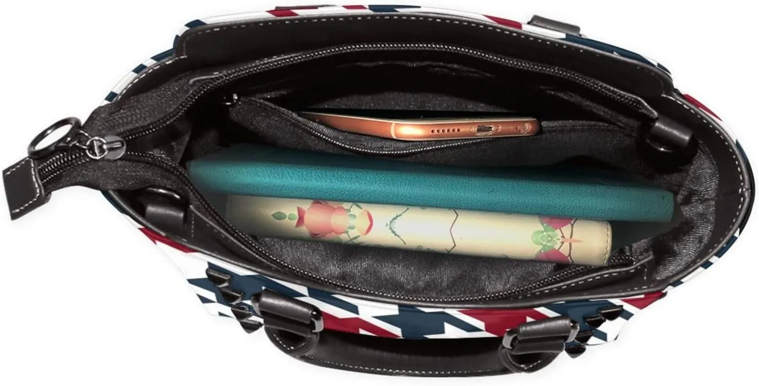 Womens Handbag Purse Handle Shoulder Crossbody Bag Rivet Satchel Tote Shoulder Bag