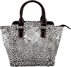 Women's Pu Leather Handbag Rivet Shoulder Bag Studded Top Handle Satchel Crossbody Tote Bag Punk Bag Purse