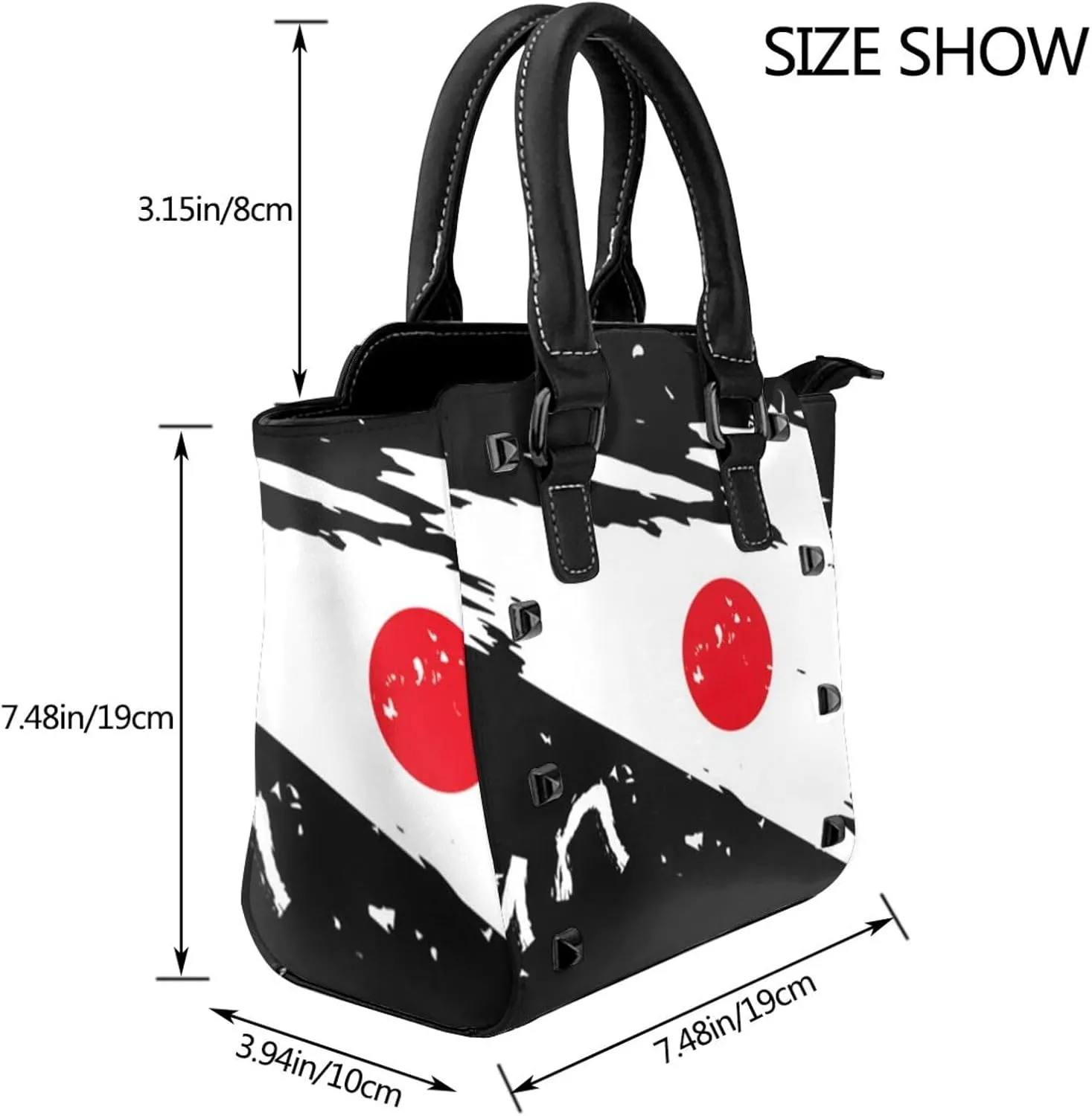 Womens Studded Tote Handbags Top Casual Shoulder Bags Satchel Purse