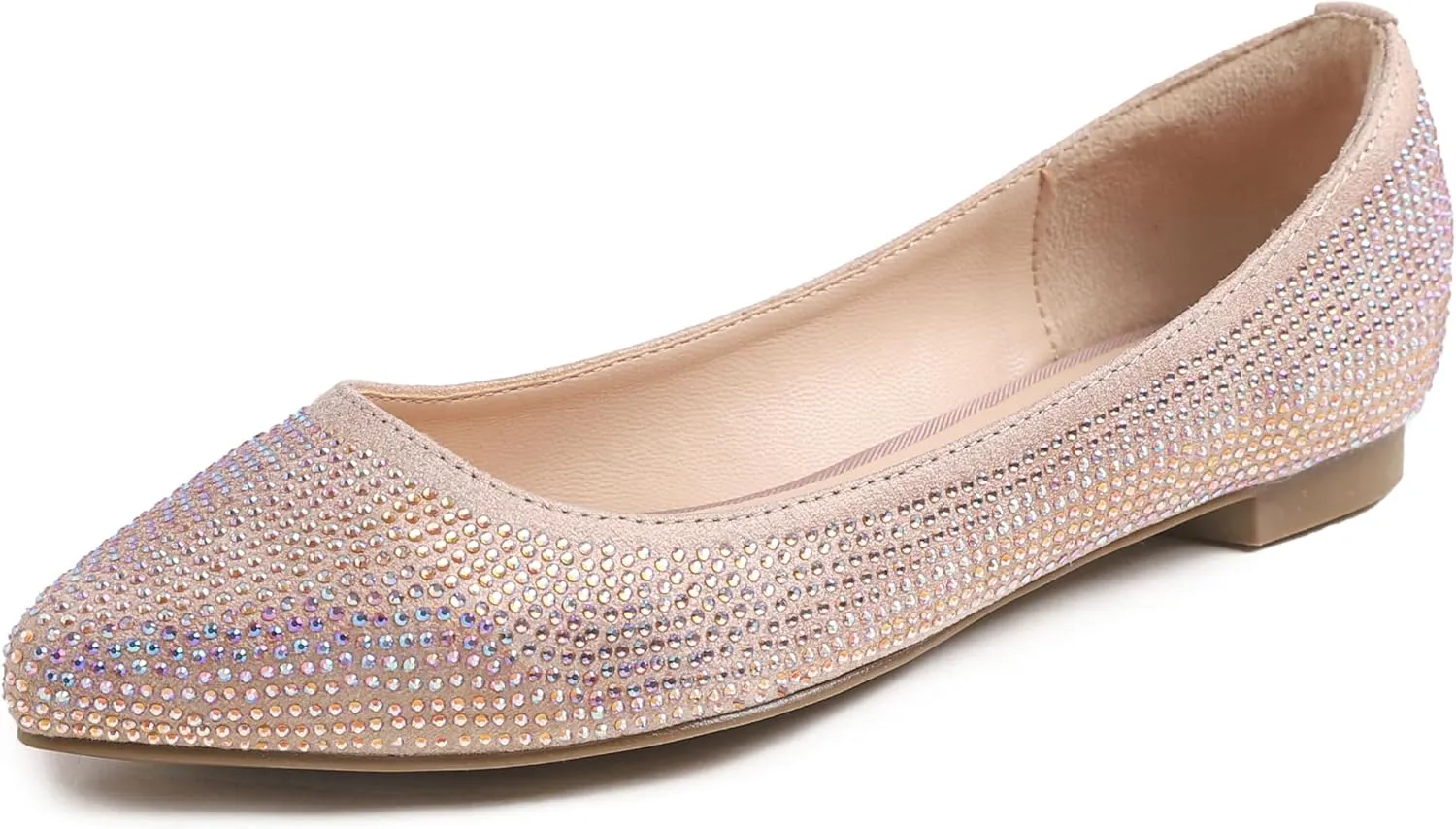 Women's Super Sparkle Bling Party Ballets Wedding Bridal Shiny Dress Flats Rhinestone