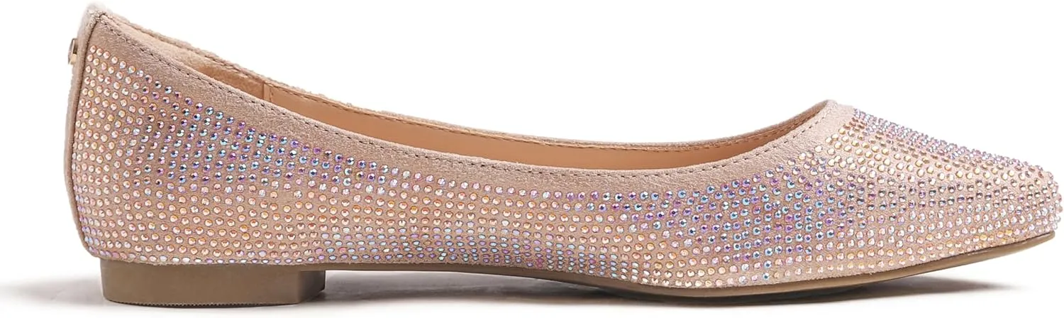Women's Super Sparkle Bling Party Ballets Wedding Bridal Shiny Dress Flats Rhinestone