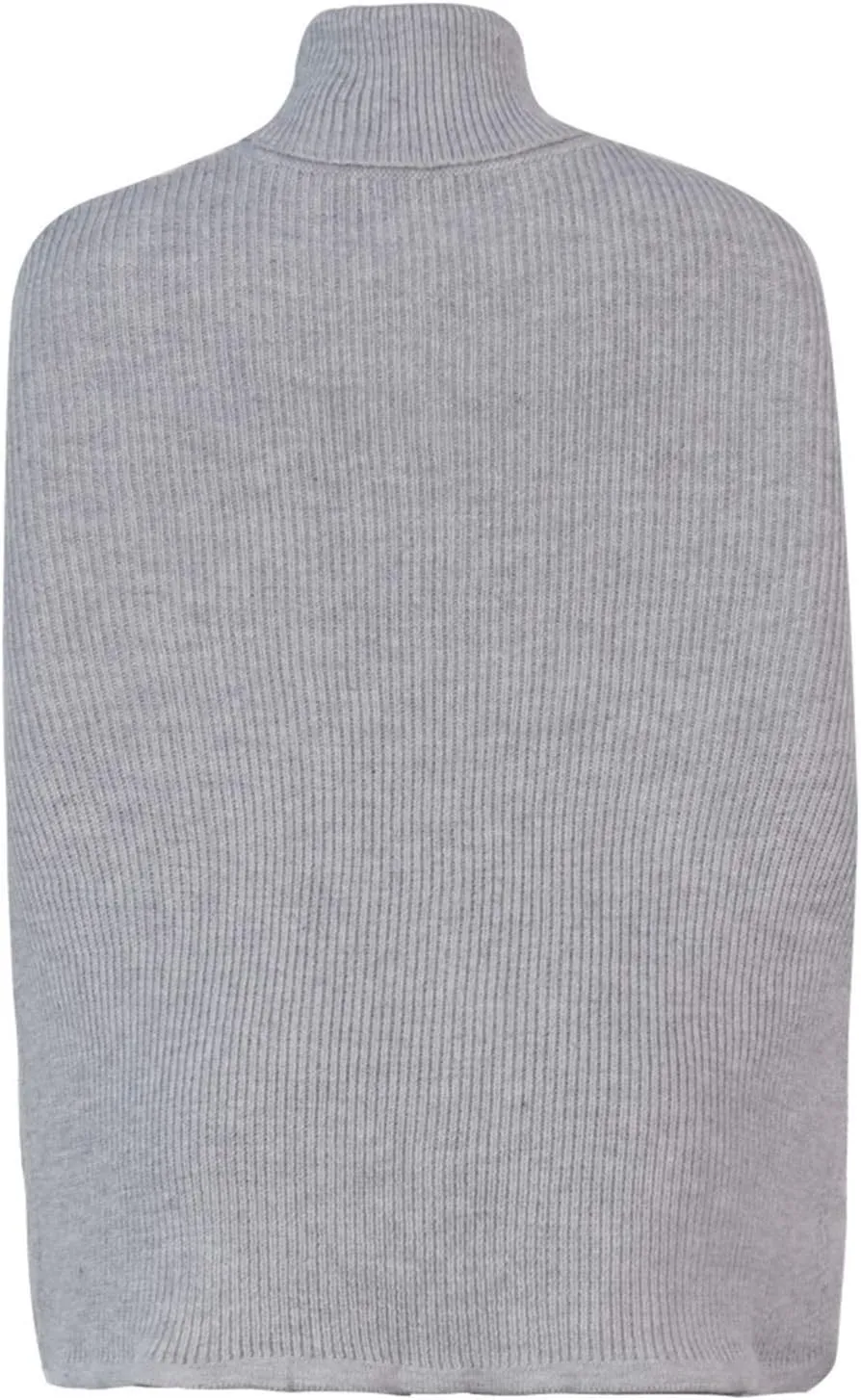 Women's Turtleneck Sweaters Chunky Cable Knit Pullover 2023 Fall Fashion Side Slit Poncho Sweater Shawl Top
