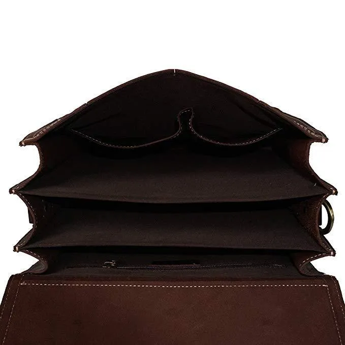 Woosir Vintage Crazy Horse Genuine Leather Backpack