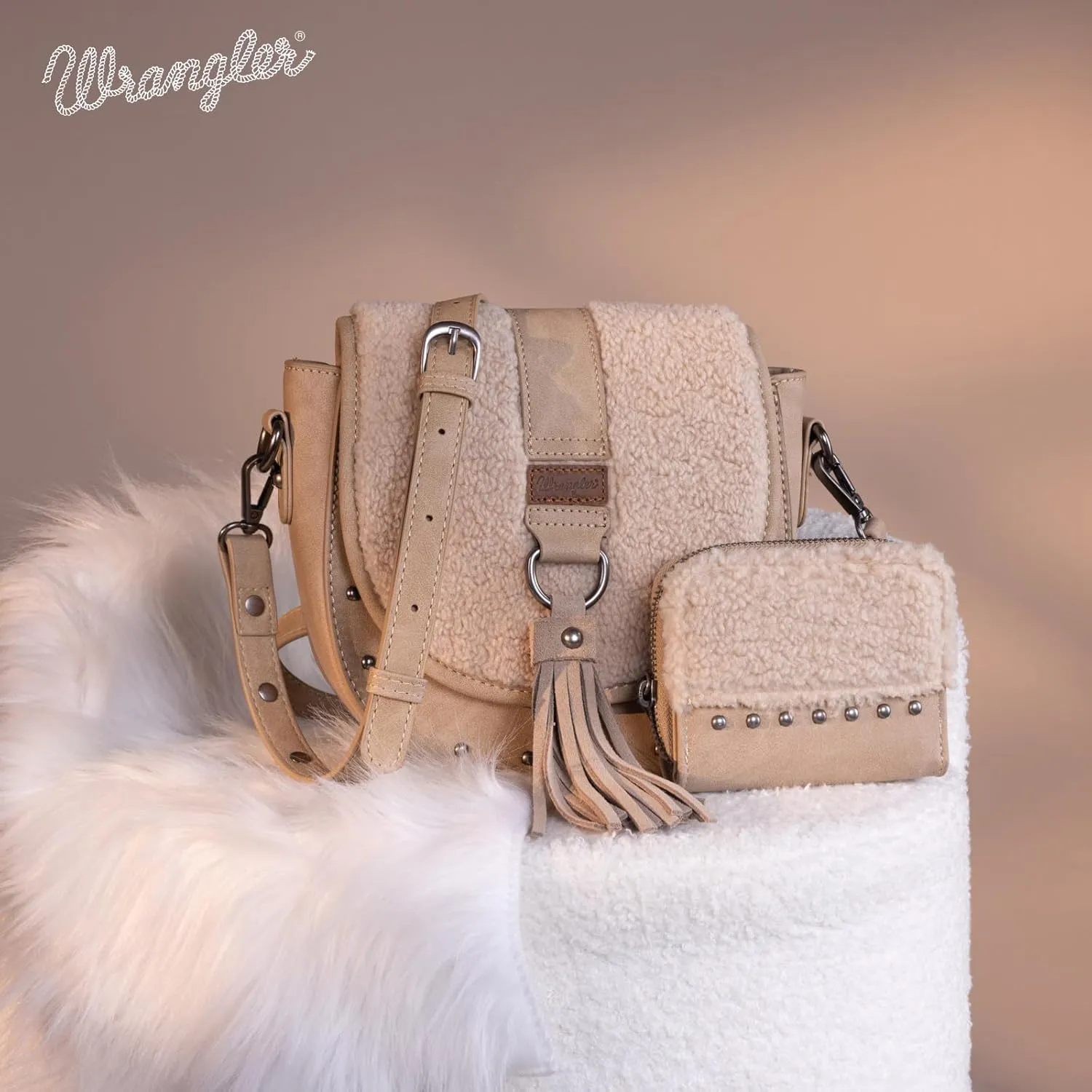 Wrangler Crossbody Bag Western Flap Purse for Women Travel