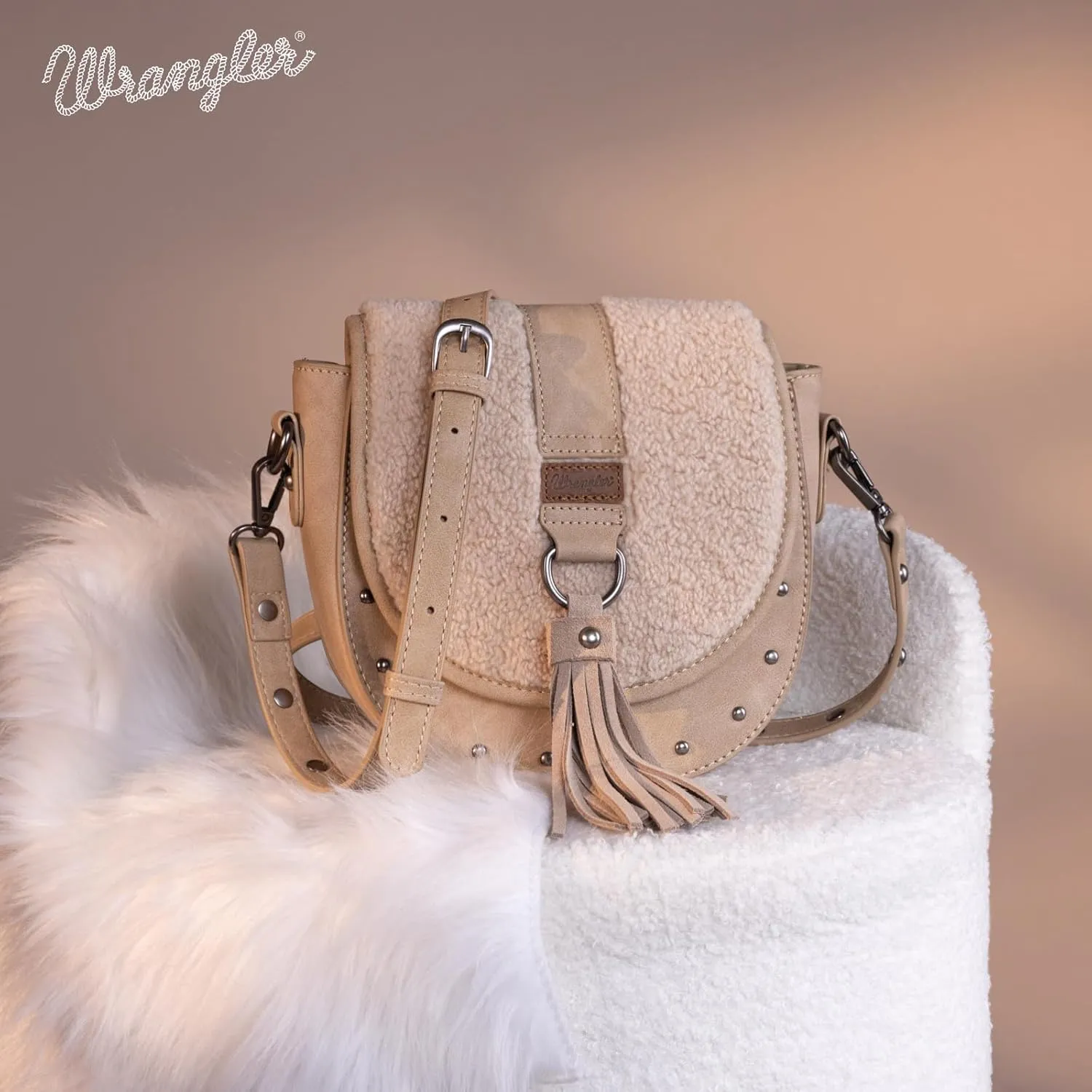 Wrangler Crossbody Bag Western Flap Purse for Women Travel