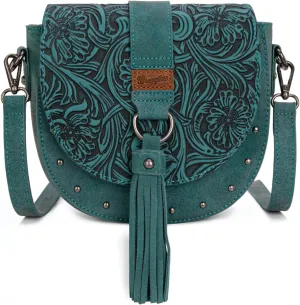 Wrangler Crossbody Bag Western Flap Purse for Women Travel