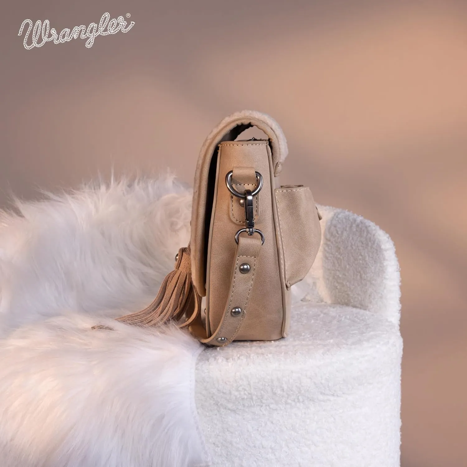 Wrangler Crossbody Bag Western Flap Purse for Women Travel