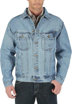 Wrangler Men's Big & Tall Unlined Denim Jacket,Vintage Indigo,Large Tall