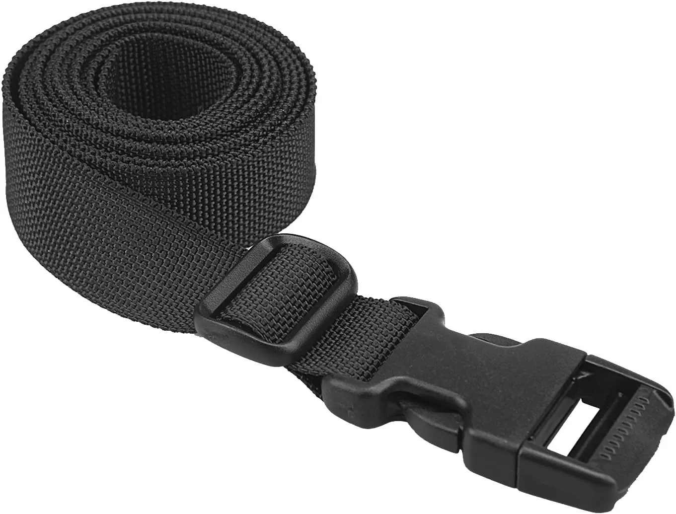 XTACER Molle Backpack Accessory Strap Luggage Straps Cover Strap Sleeping Bag Strap with Buckle (Black (10-Pack))