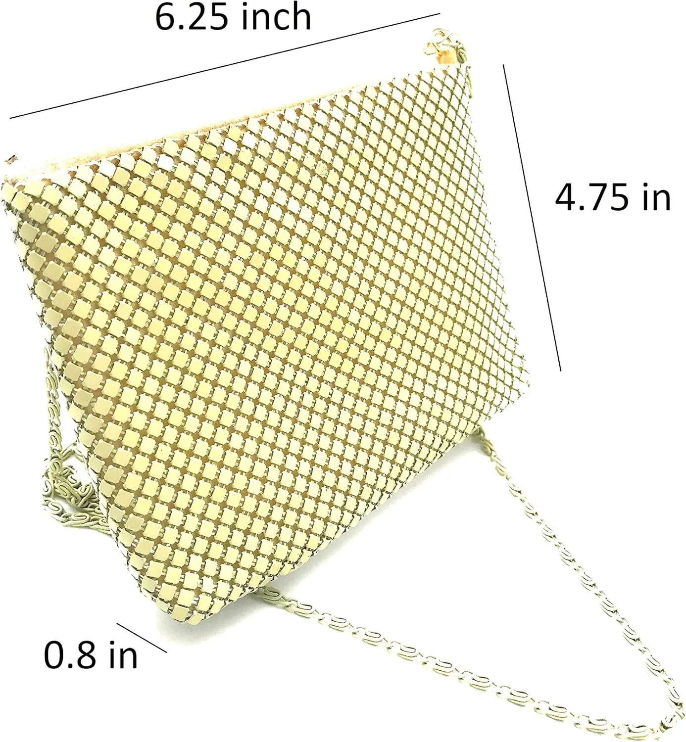 XX-Small Crossbody Clutch Evening Bags for Women Vintage Mesh Purse for Cocktail Party Prom Wedding Banquet