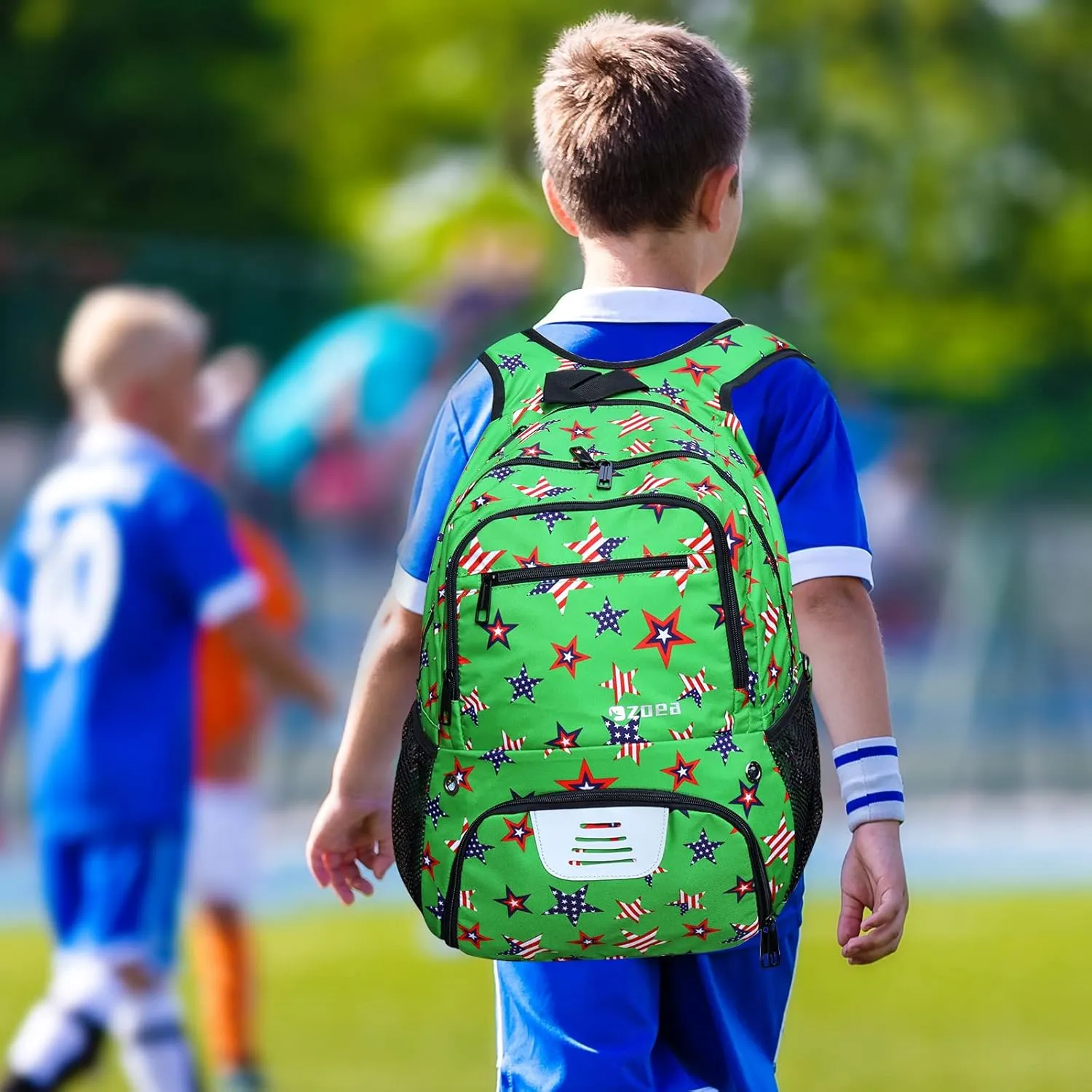 ZOEA Youth Soccer Bags - Boys Girls Backpack for Soccer, Basketball & Football & Volleyball with Ball Compartment